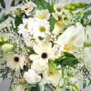 Mezei csokor - fehér árnyalatú szezonális virágokból (M)
